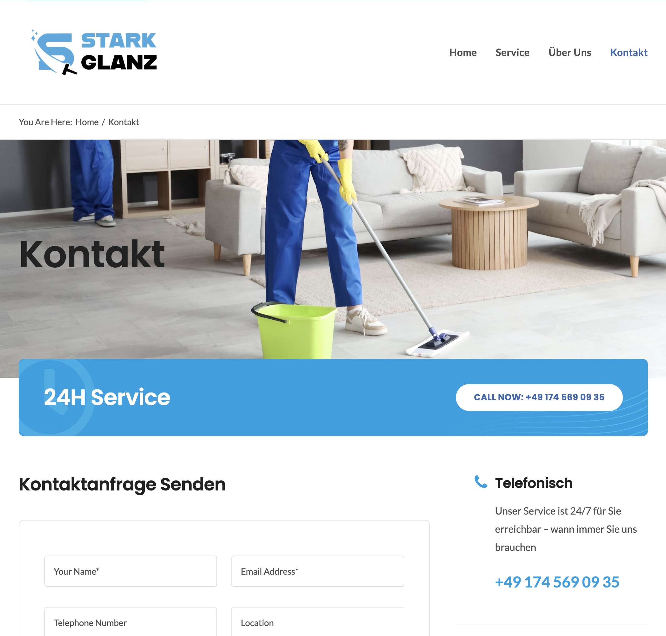 Person mopping a floor